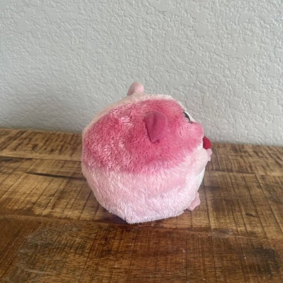 TY Beanie Ballz Rosa the Hamster Regular Size 5 inch Stuffed Ball Heart - Picture 4 of 7